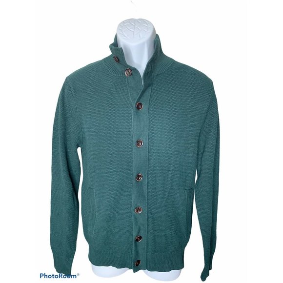 Goodfellow & Co Men's S Green Buttoned Cardigan - Picture 3 of 8
